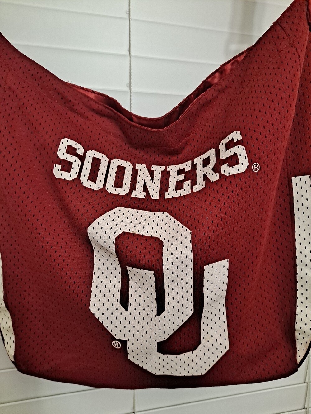 OU Sooners University of Oklahoma Jersey Tote Bag - Picture 2 of 8